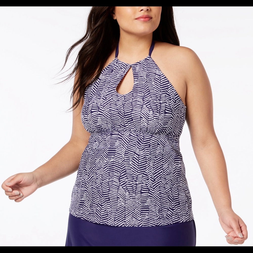 ❌SOLD❌ Mikonos Beach Keyhole Underwire Tankini Top